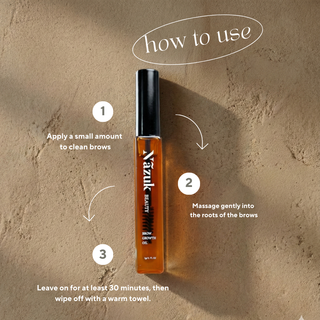 Natural brow growth serum with botanical ingredients for sparse brows